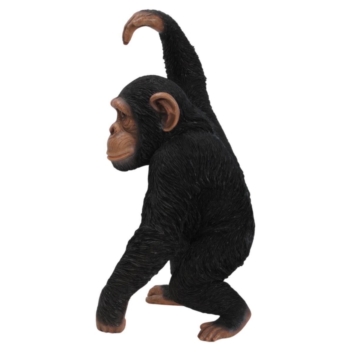 ウービア 手を上げるチンパンジーの置物 大 H13312
