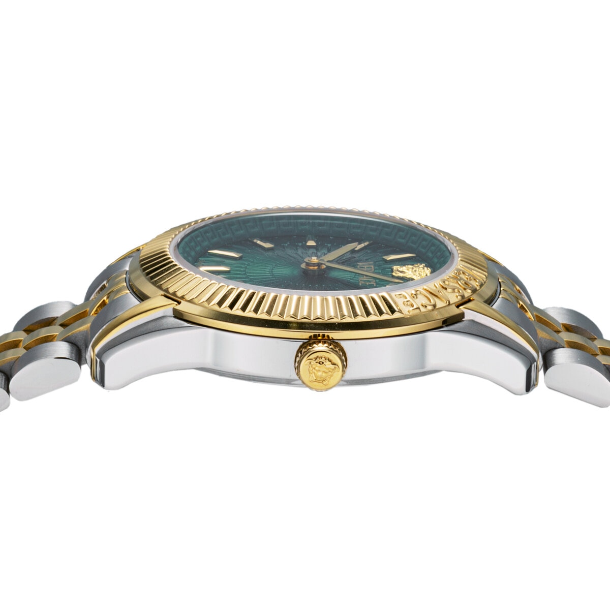 ヴェルサーチェ グレカ レディ グリーン クォーツ VE9CA0324