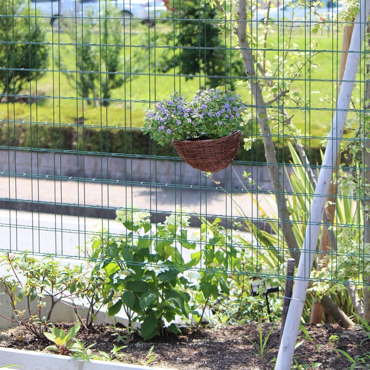 タカショー ラタンウォールハンギングバスケット M 5個セット GSTR-FG16