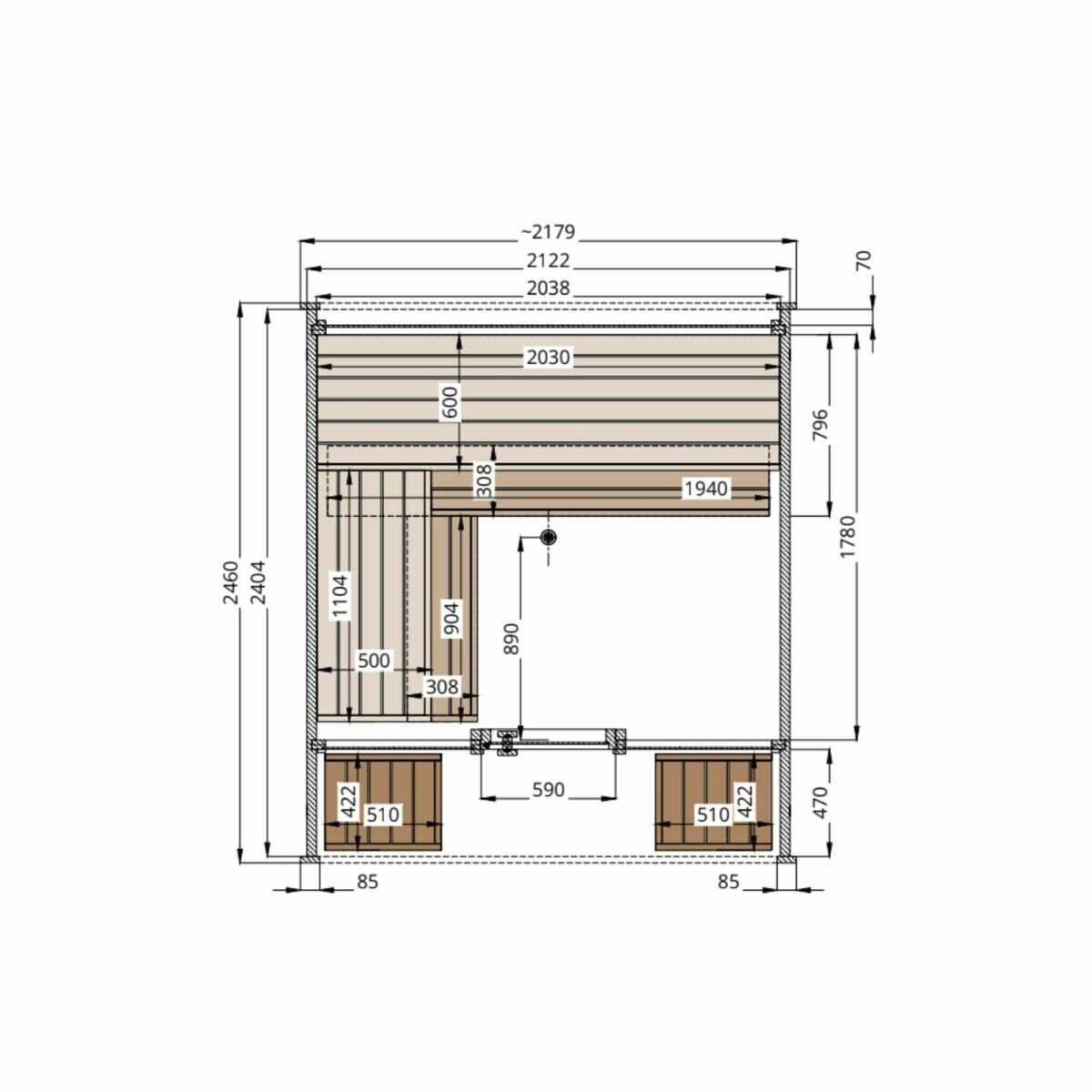 Saunature Dice Comfy アウトドアサウナキャビン