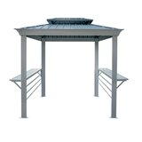 ソジャグ Monaco 8 x 6フィート (2.4 x 1.8m) BBQ ガゼボ