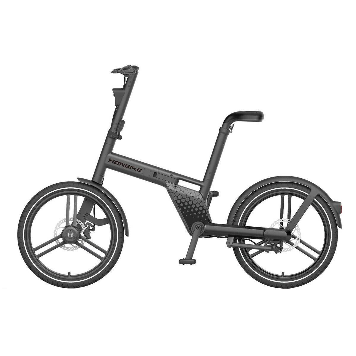 ホンバイク ストーン 20インチ 折り畳み電動自転車 ブラック/ブラック