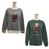 ポロ ラルフローレン キッズ ベア スウェットシャツ グリーン/グレー ポロ ラルフローレン キッズ ベア スウェットシャツ グリーン/グレー