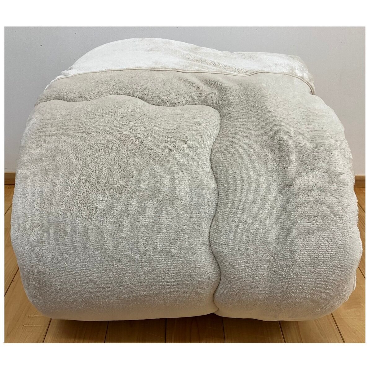 昭和西川 フランネルボア掛け布団 150cm x 200cm ベージュ