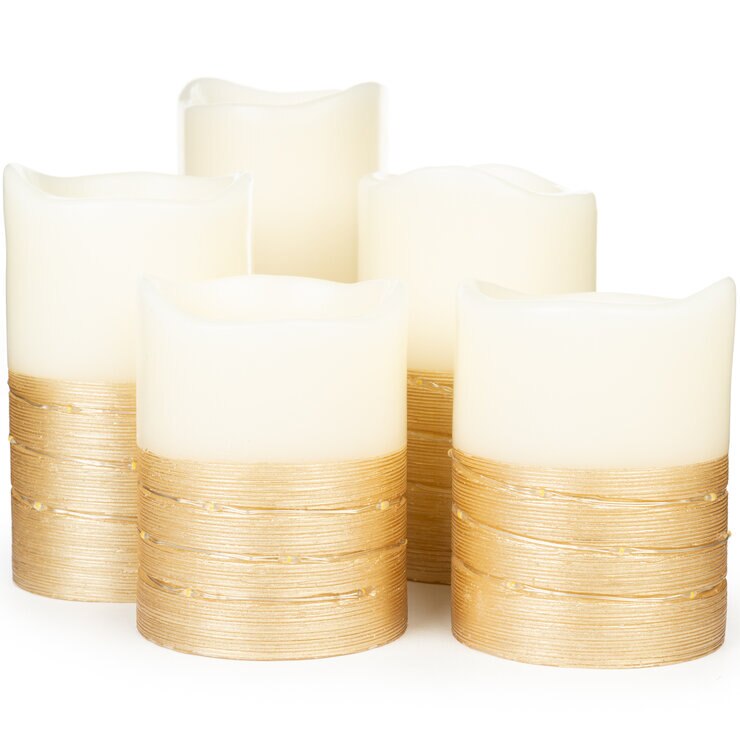 ❤新商品❤candle house   黄色 fusion LEDキャンドル ゴールド 5個セット | Costco Japan