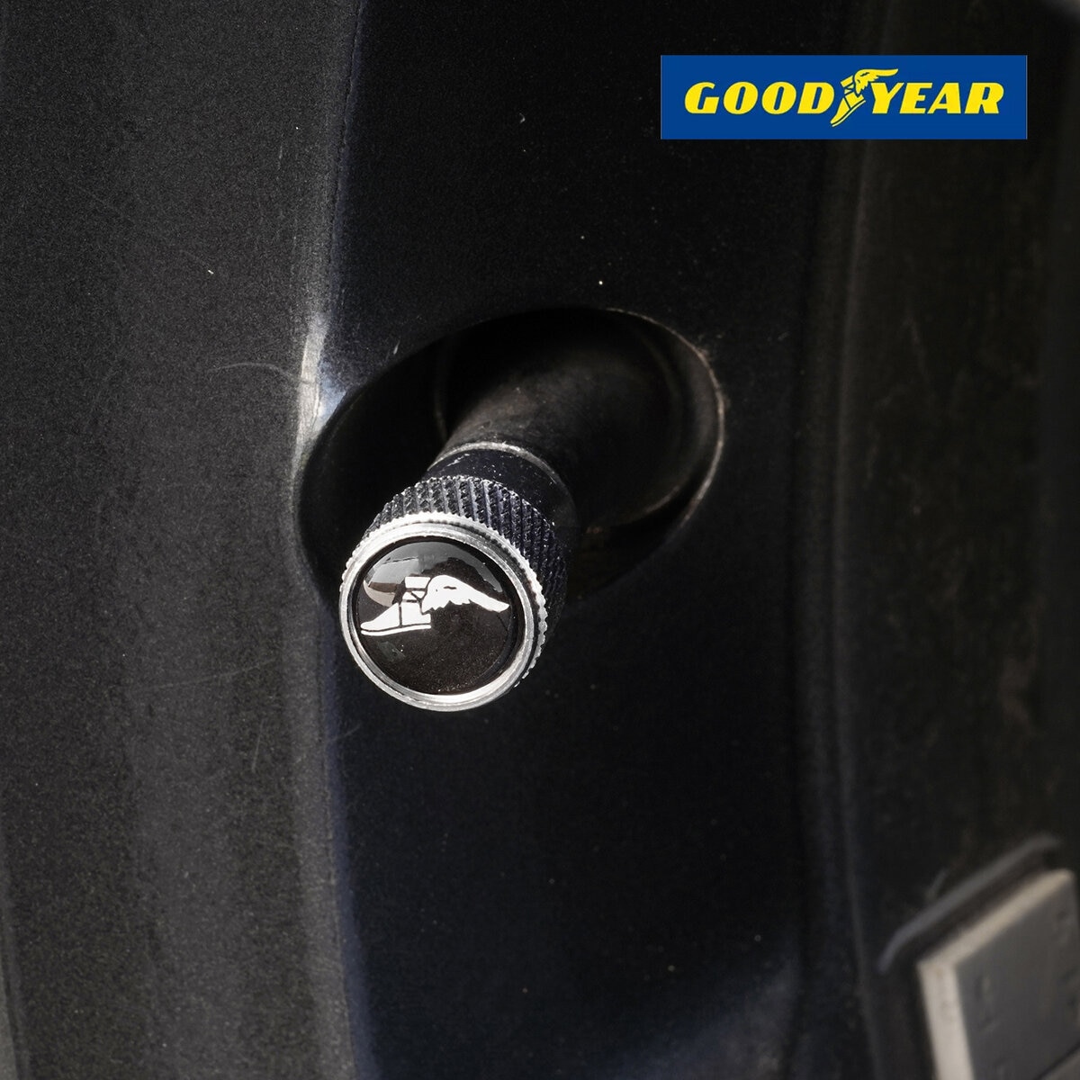 グッドイヤー エアバルブキャップ シルバー 4個入り