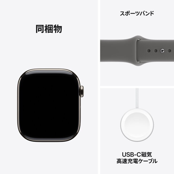 Apple Watch S11 Cellular 42mmナチュラルチタニウムケース