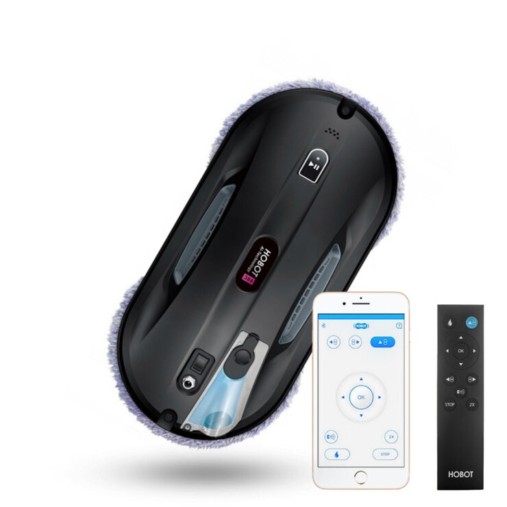 ホボット 窓掃除ロボット HOBOT-388 Costco限定セット（専用洗剤１本、ファイバークロス１パック追加セット）