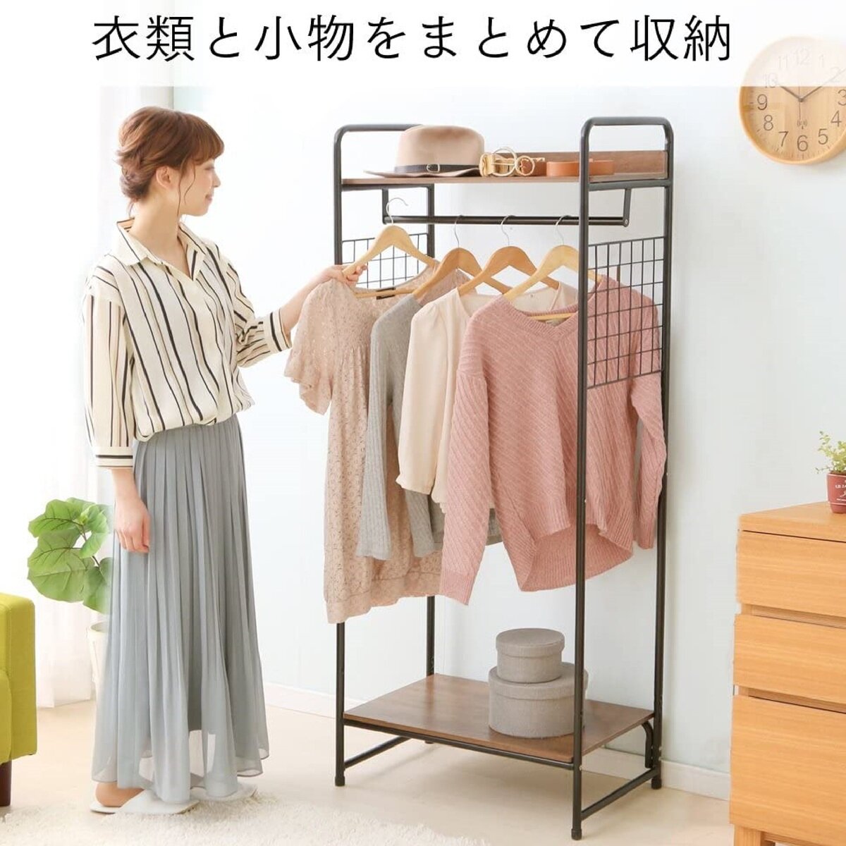アイリスオーヤマ スタイルハンガー2WAYタイプ プレミアム メッシュパネル付 PI-B4 | Costco J...