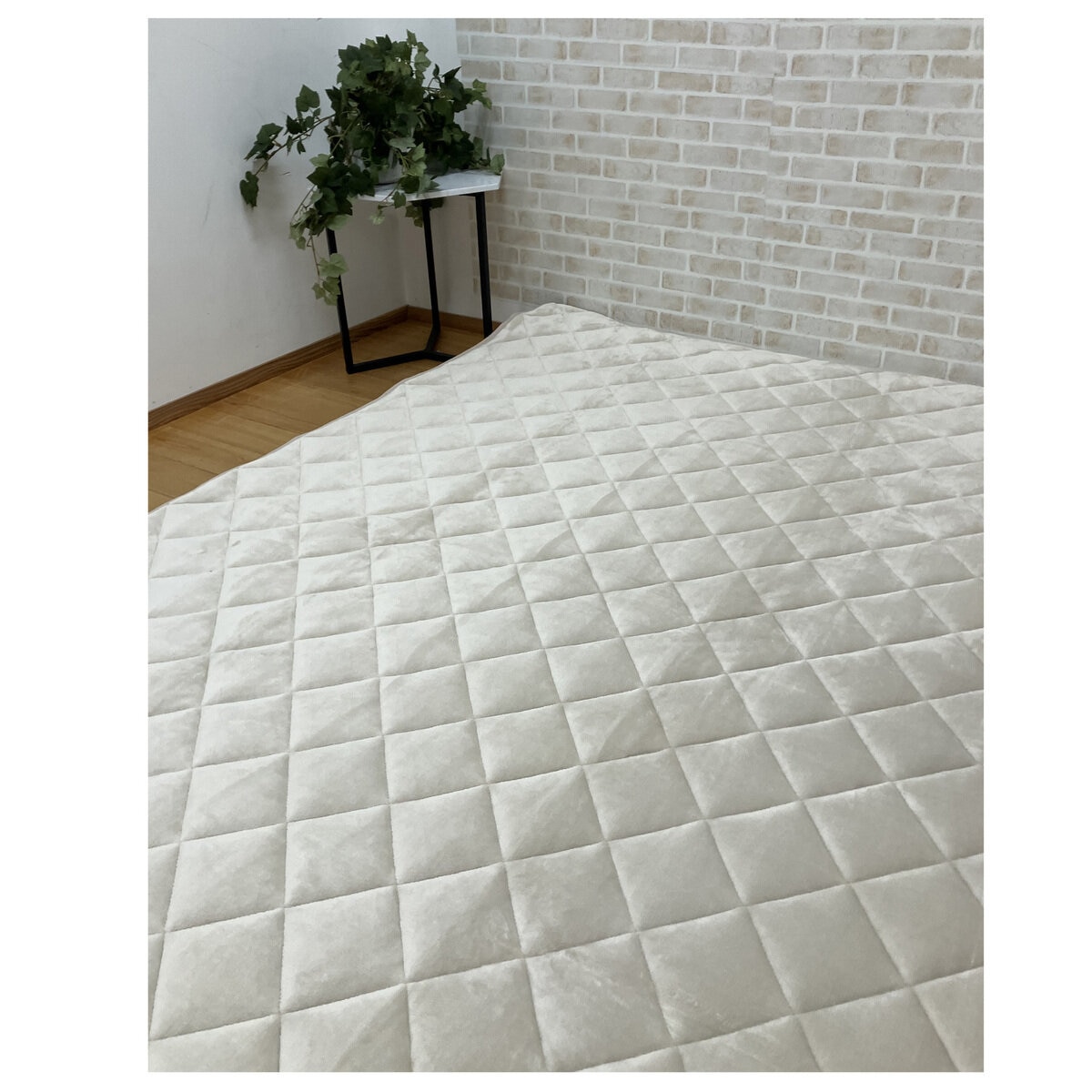 昭和西川 6層あったか敷パッド ダブル アイボリー