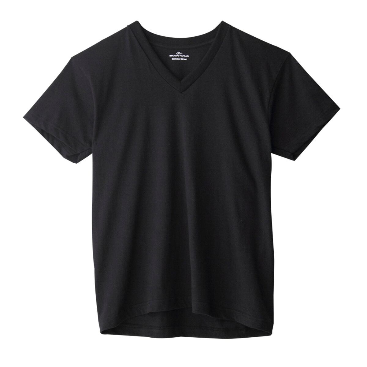 ボディワイルド Vネック Tシャツ 4枚組 ブラック XL
