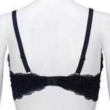 アツギ ワイヤレス レースブラ モカ/ネイビーXL