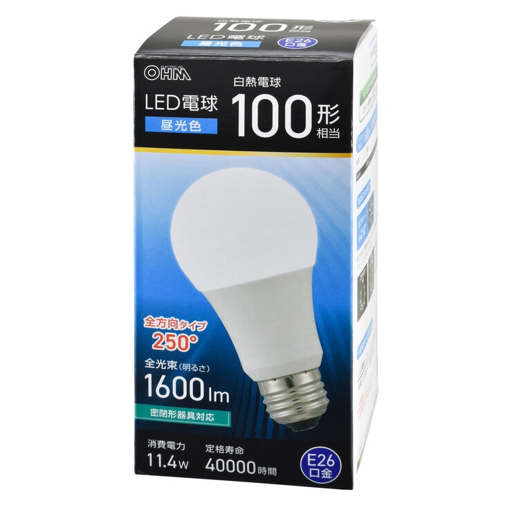 オーム電機 LED電球 E26 100形相当 電球色 LDA11L-G AG59/昼光色 LDA11D-G AG59 オーム電機 LED電球 E26 100形相当 電球色 LDA11L-G AG59/昼光色 LDA11D-G AG59