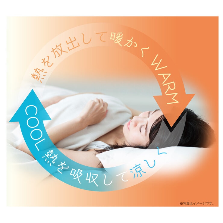 昭和西川 温度調整肌掛け布団 グレー