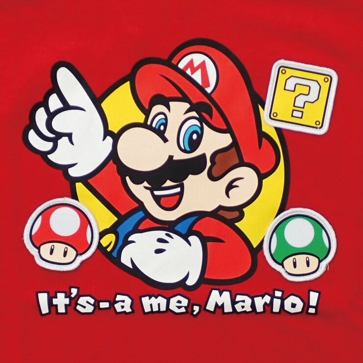 スーパーマリオ キッズ 半袖Tシャツ レッド スーパーマリオ キッズ 半袖Tシャツ レッド