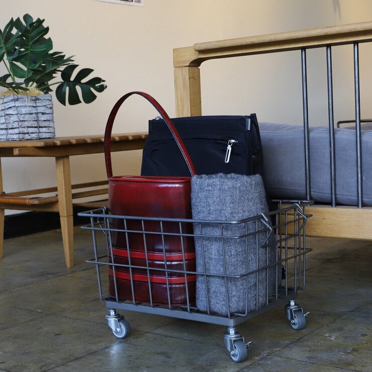 COLLEND ワイヤーバスケットトロリー(15L) WW-WBTRL-15L