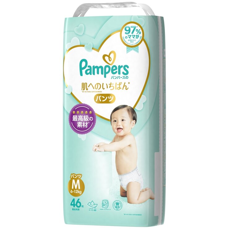 パンパース  パンツM  はじめての肌へのいちばん  6個 Amazon.co.jp: パンパース 【パンツ Lサイズ】 オムツ 肌へのいちばん