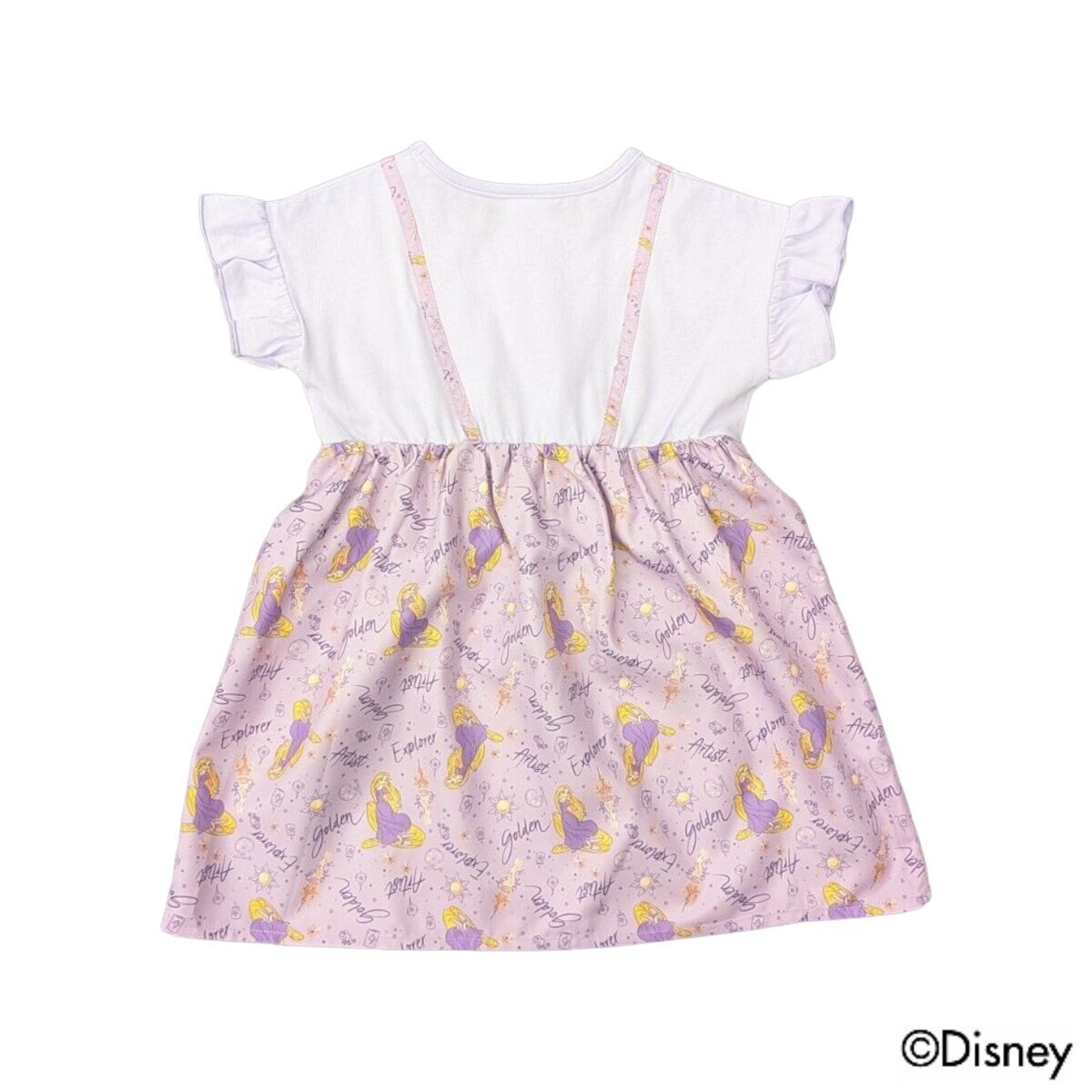 ディズニー キッズ ワンピースドレス ラプンツェル 90