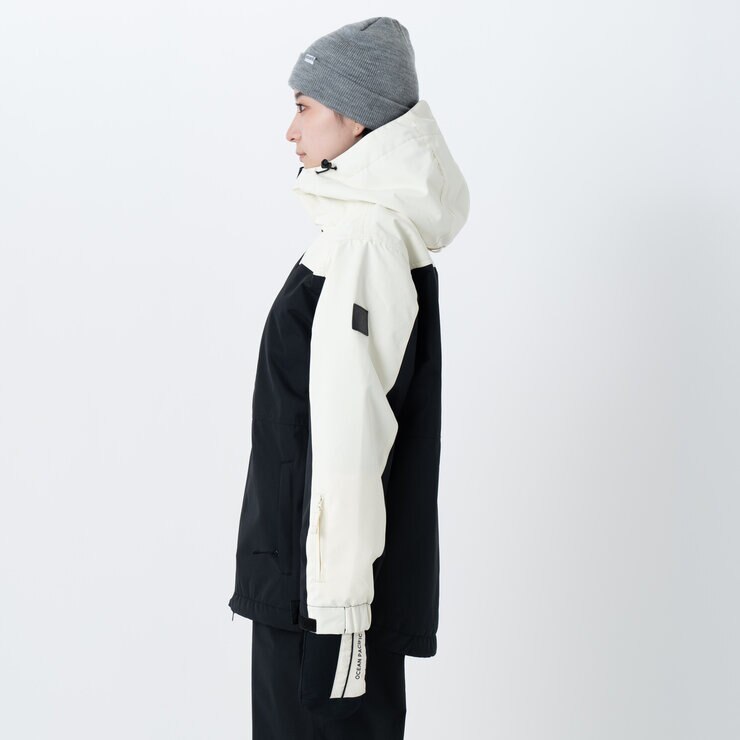オーシャンパシフィック レディース スノージャケット クリーム / ブラック M オーシャンパシフィック レディース スノージャケット クリーム / ブラック M