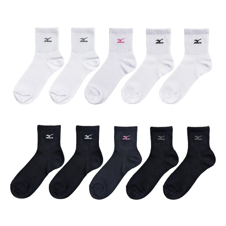 ミズノ レディース クルーソックス 5枚組