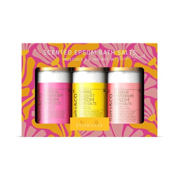 Salts & Co. エプソムバスソルト 3種類の香り 1kg x 3
