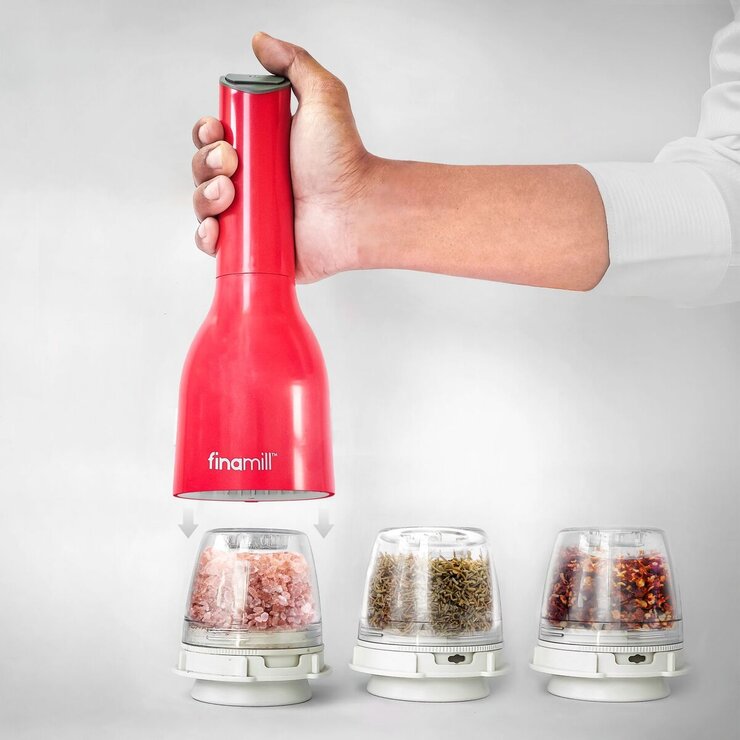 フィナミル 電動スパイスミル FM-01 レッド