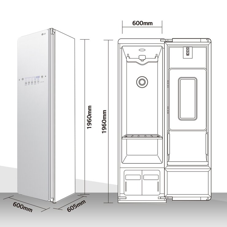 【美品】LG スタイラー 2020年製 クローゼット型クリーニング機 スチームウォッシュ＆ドライ Styler