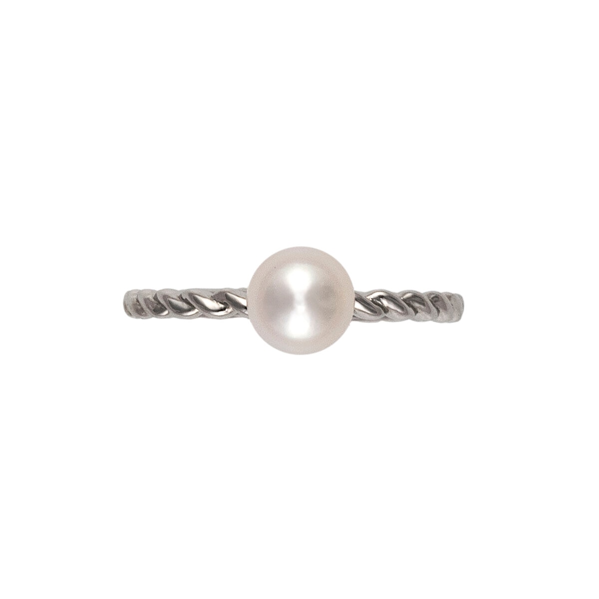 あこやパール 18K ホワイトゴールド 5.5mm リング