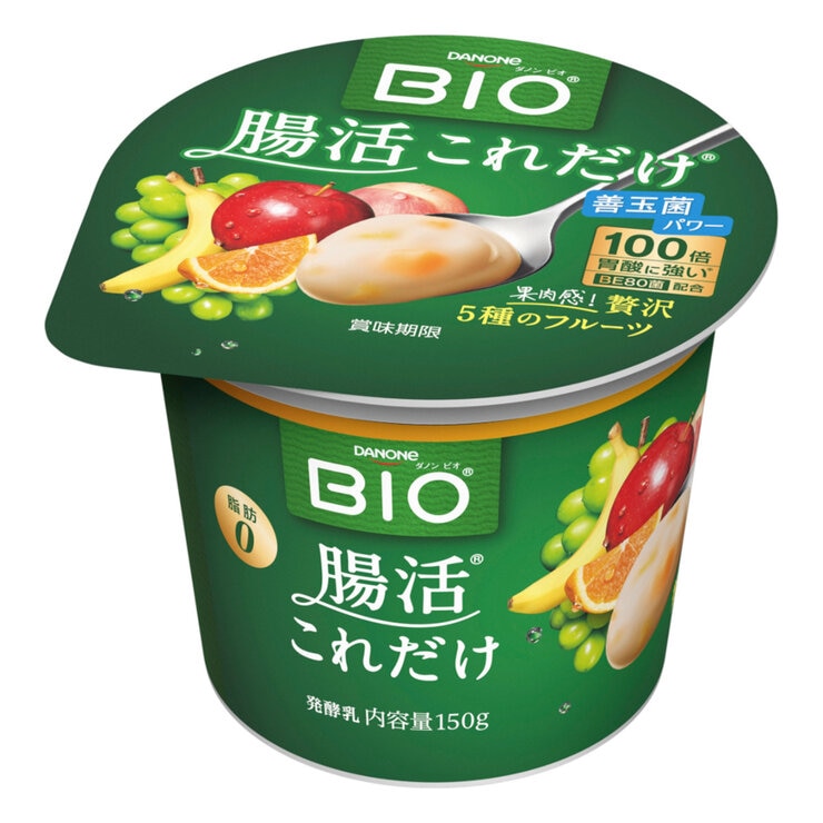 ダノンビオ 腸活これだけ5種のフルーツ 150g x 12個 ダノンビオ 腸活これだけ5種のフルーツ 150g x 12個