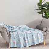 スヌーピー 大判ひざ掛け 152cm x 177cm ブルー