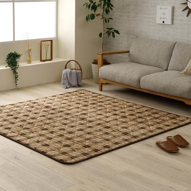 遮熱効果エチレンシート入り暖かラグ チェスター 200X240cm 遮熱効果エチレンシート入り暖かラグ チェスター 200X240cm