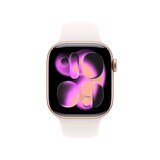 Apple Watch S11 Cellular 42mmローズゴールドアルミニウムケースとライトブラッシュスポーツバンド - S/M