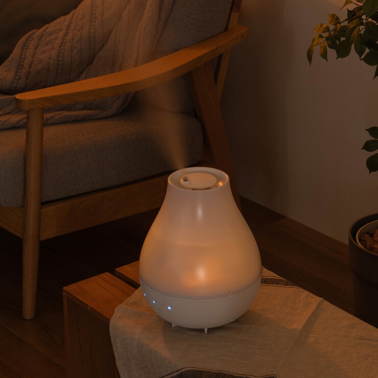 ライフオンプロダクツ 上部給水ハイブリッド加湿器 LCAHF017 ホワイト ライフオンプロダクツ 上部給水ハイブリッド加湿器 LCAHF017 ホワイト