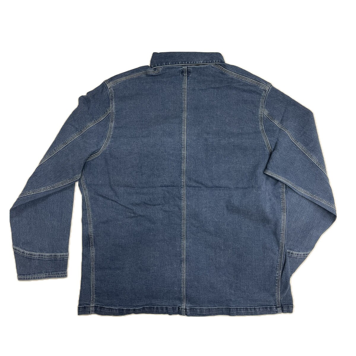 ヘインズ BIG SIZE ストレッチデニムカバーオール / ブルー / 2L ヘインズ BIG SIZE ストレッチデニムカバーオール / ブルー / 2L