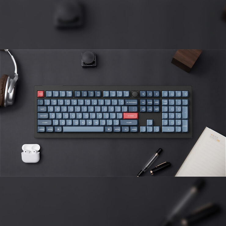 Keychron / V6 MAX QMK ワイヤレスカスタム・メカニカルキーボード 赤軸 US配列