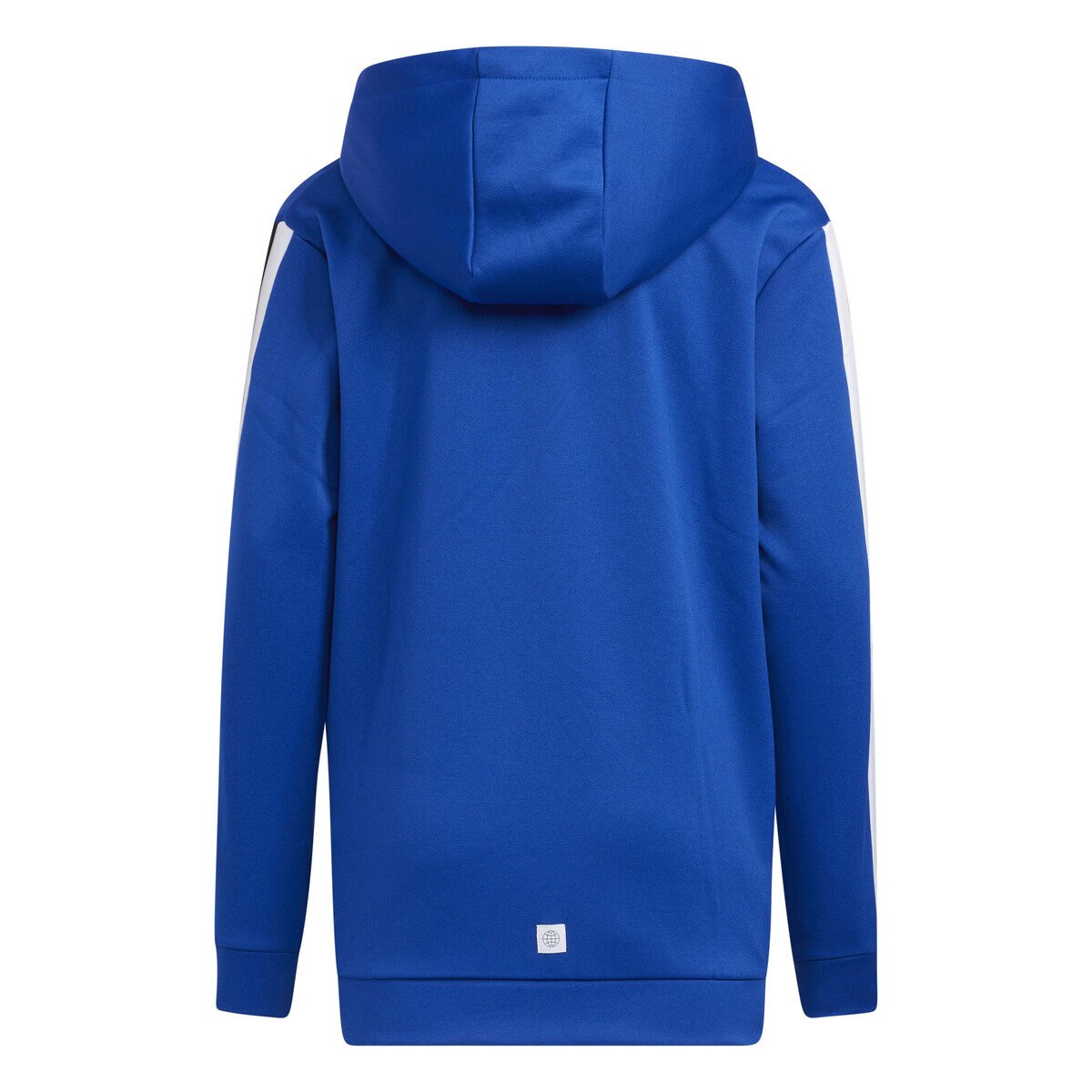 アディダス キッズ エンボス フーディブルー 160