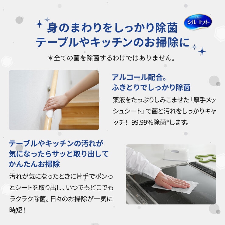 シルコット 99.99%除菌ウエットティッシュ 詰め替え 40枚 x 18個パック