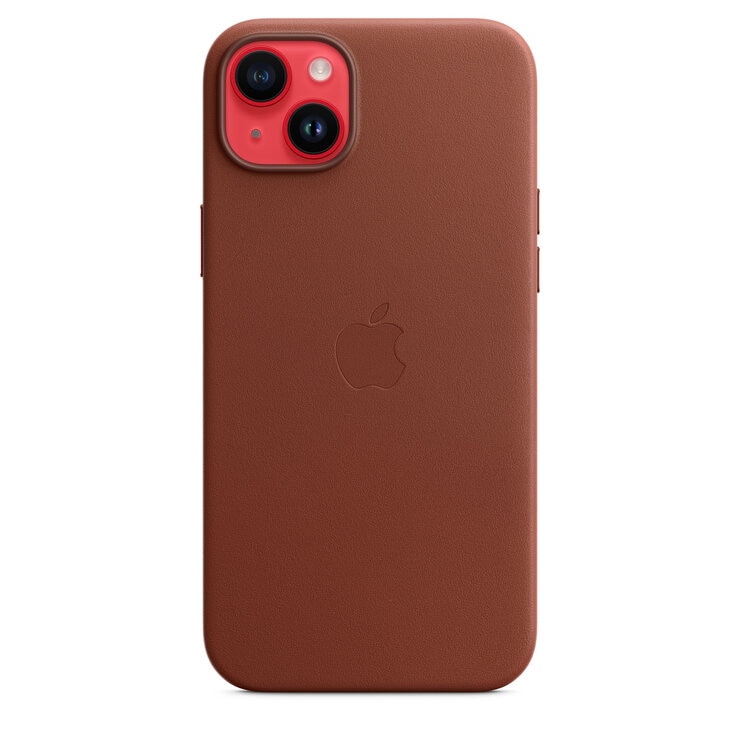 Magsafe対応 iPhone 14 Plus レザー ケース アンバー Magsafe対応 iPhone 14 Plus レザー ケース アンバー