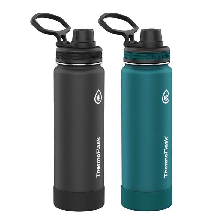 サーモフラスク 24oz ステンレス真空ボトル 2本セット サーモフラスク 24oz ステンレス真空ボトル 2本セット