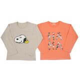 ピーナッツ キッズ 長袖Tシャツ 2枚組