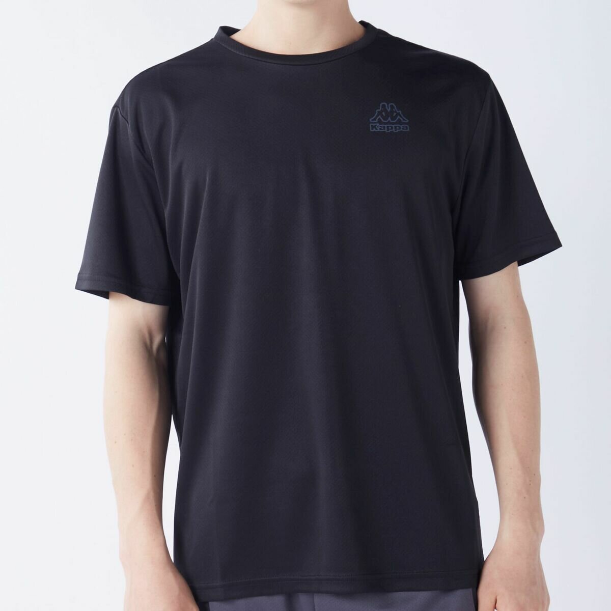 カッパ メンズ 半袖Tシャツ / ブラック/ M