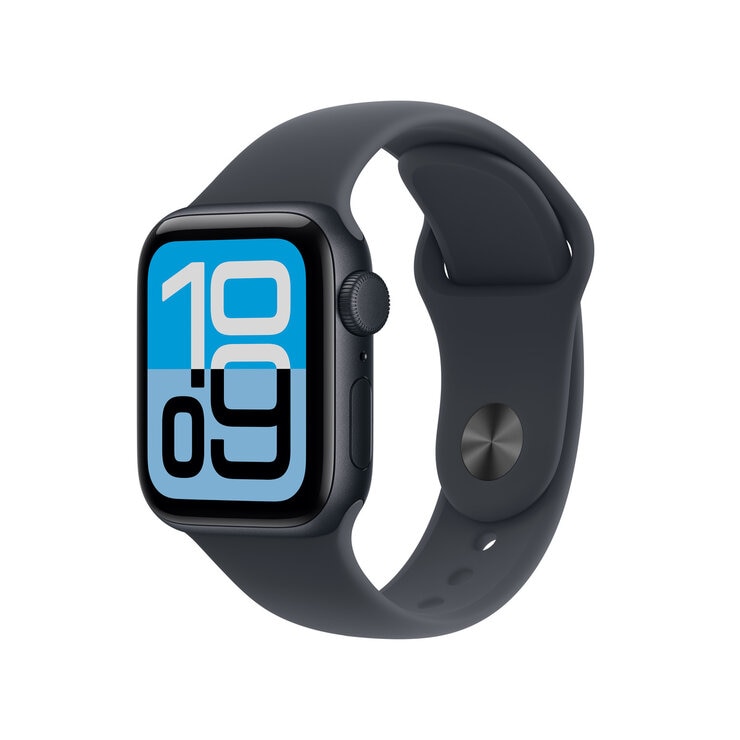 Apple Watch SE 3 GPS 40mmミッドナイトアルミニウムケースとミッドナイトスポーツバンド - S/M