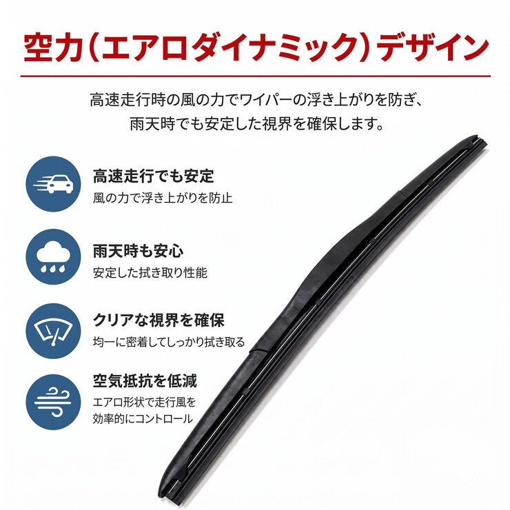 SPARCO（スパルコ）エアロ ワイパーブレード Uフック仕様車用