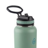サーモフラスク 真空断熱ステンレスボトル 1.2L 2本セット ホワイト/グリーン