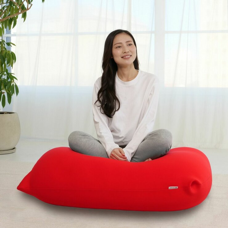 PETIT ビーズクッション レッド