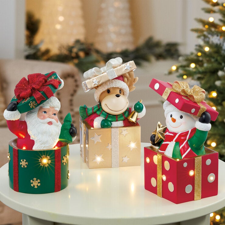 クリスマスナイトライト ボックスフィギュア 3個セット クリスマスナイトライト ボックスフィギュア 3個セット | Costco Japan