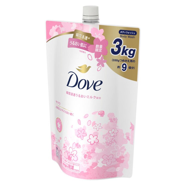 Dove (ダヴ) ボディウォッシュ さくら 詰替え用3㎏ Dove (ダヴ) ボディウォッシュ さくら 詰替え用3㎏