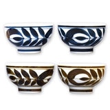 Hasamiware Rice Bowls Mawaribana Large 4pc