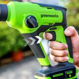 Greenworks 24V 1.2ジュール ブラシレスモーター搭載 ロータリーハンマー