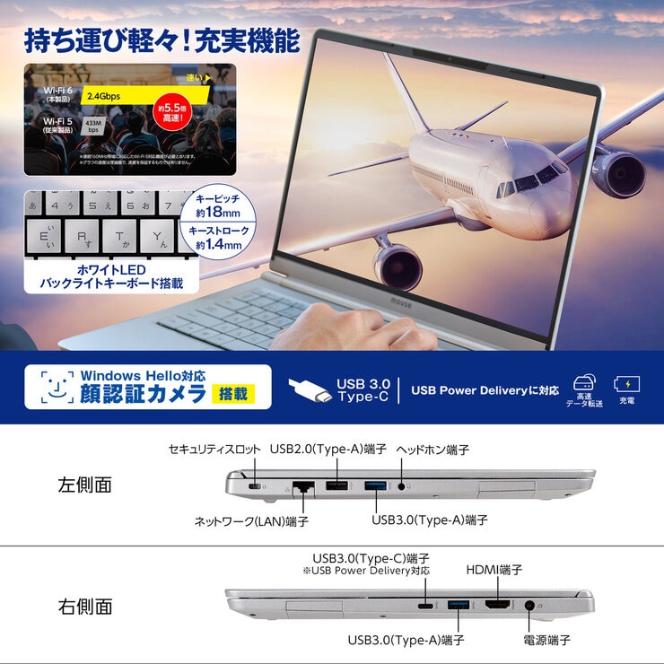 マウスコンピューター 14インチ ノートPC MB-S14T7S-CT | Costco Japan
